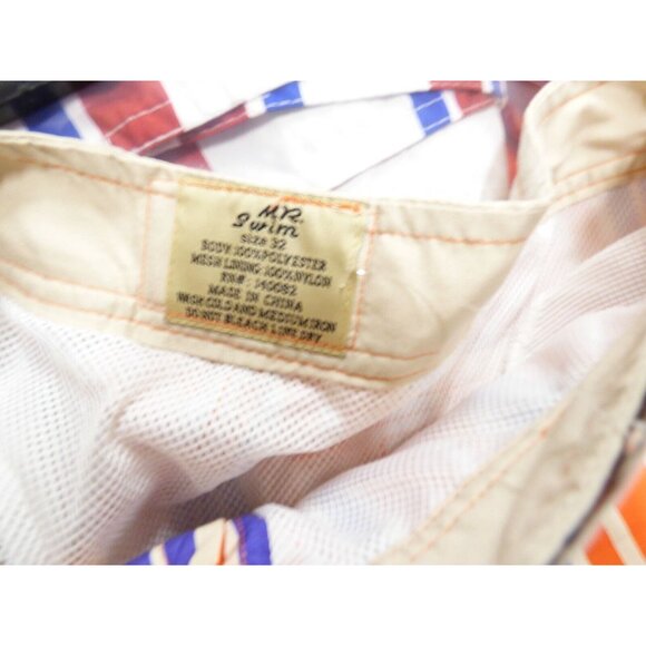 Mr. Swim Men's Swim Trunks with Mesh Lining, Orange, Size 32 - Picture 7 of 7